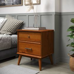 Mid-Century Modern Wood Nightstand