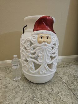 Santa Claus Candle Holder. Heavy