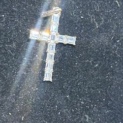 14k yellow gold 14k FZN and two other marks hard to make out antique cross pen 