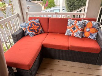 5 piece terracotta outdoor sectional