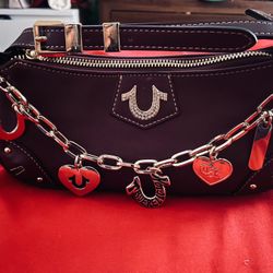 Burgundy True Religion Handbag