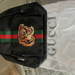 Gucci Embroidered Tiger Backpack