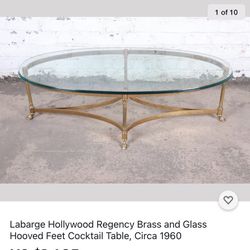 Vintage Labarge Hollywood Regency Coffee Table