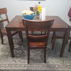 Dining Table 4 Chairs 100