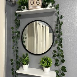Mirror And Wall Shelves 