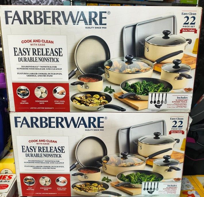 Farberware 22 piece cookware set