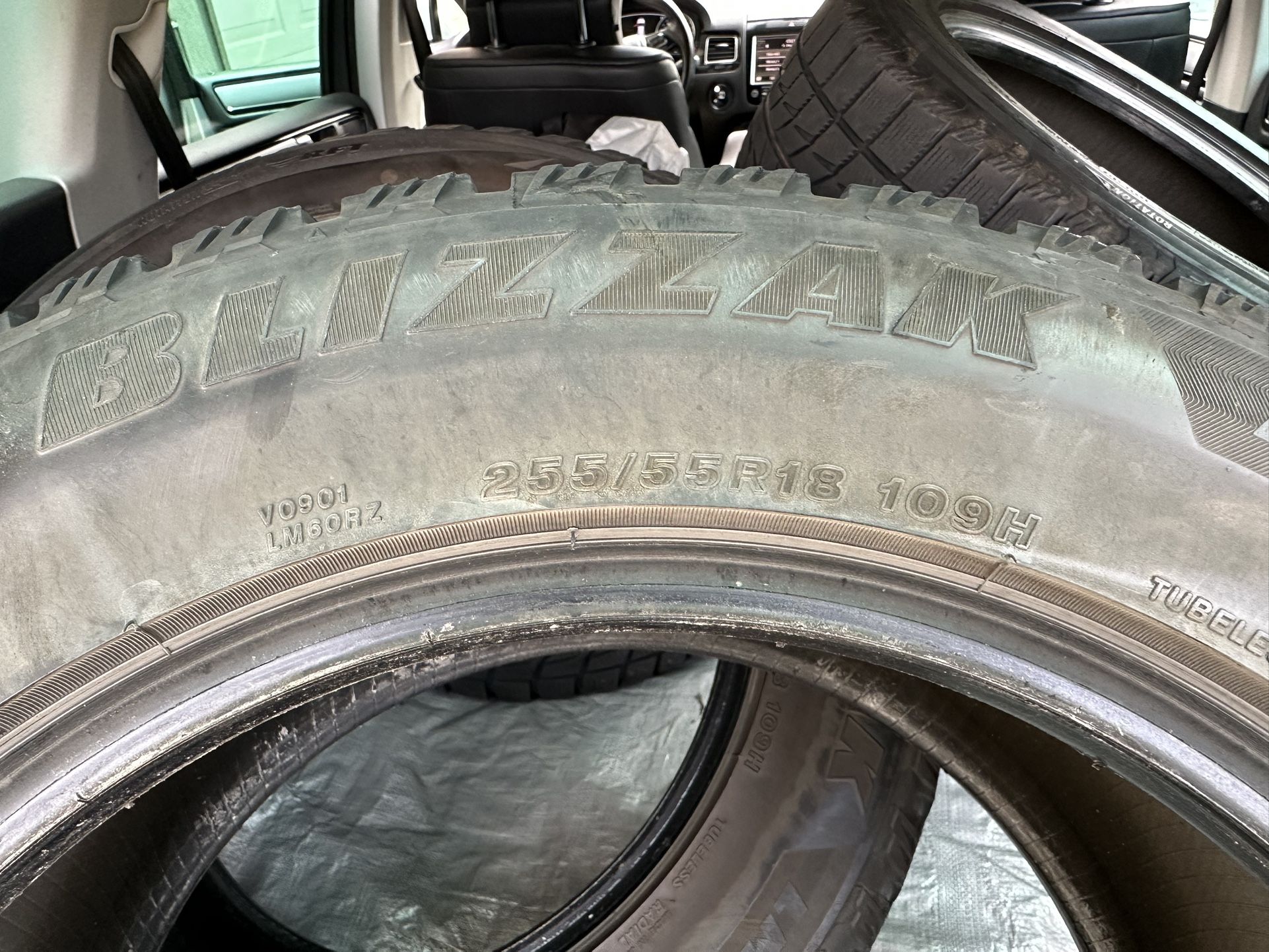 Blizzak Tires 255-55-R18
