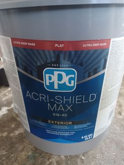 5 gallons exterior flat dark beige paint