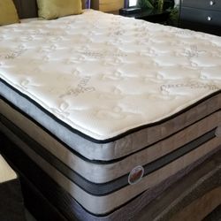 Brand New 15" Thick Visco Gel Memory Foam/Innerspring King Or CA King Medium Firm Pillowtop Mattress