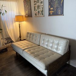 Leather couch, custom