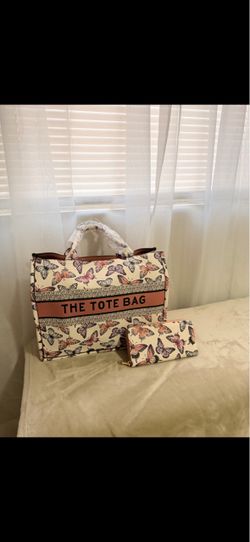 The Tote Bag Butterfly Print with Wallet