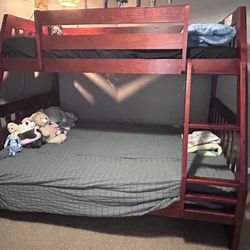 Cherry Wood Bunk Bed
