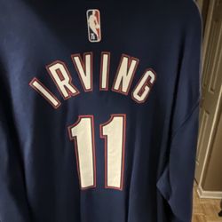 Nike NBA Brooklyn Nets Irving #11 Sweatshirt XL Blue White Red