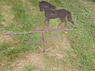 Antique wrought iron weathervane