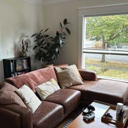Leather Sectional Couch 
