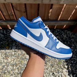 Jordan 1 Low Marina Blue (Size 5.5, 6.5, 7, 7.5, 8, 9, 10, 10.5)