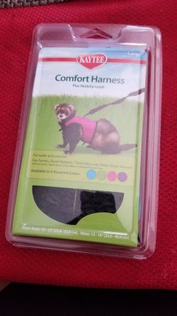 Kaytee Large Animal
Harness & Stretchy Leash, Blue $10


