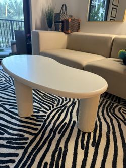 Modern White Cloud-Shaped Coffee Table for Sale!