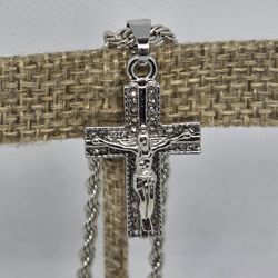 .925 crucifix pendant only