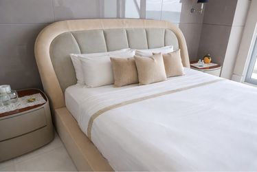 Authentic Bentley Home king bed frame - crafted in Italy
