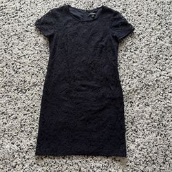 Ann Taylor Petite Navy Lace Shift Dress