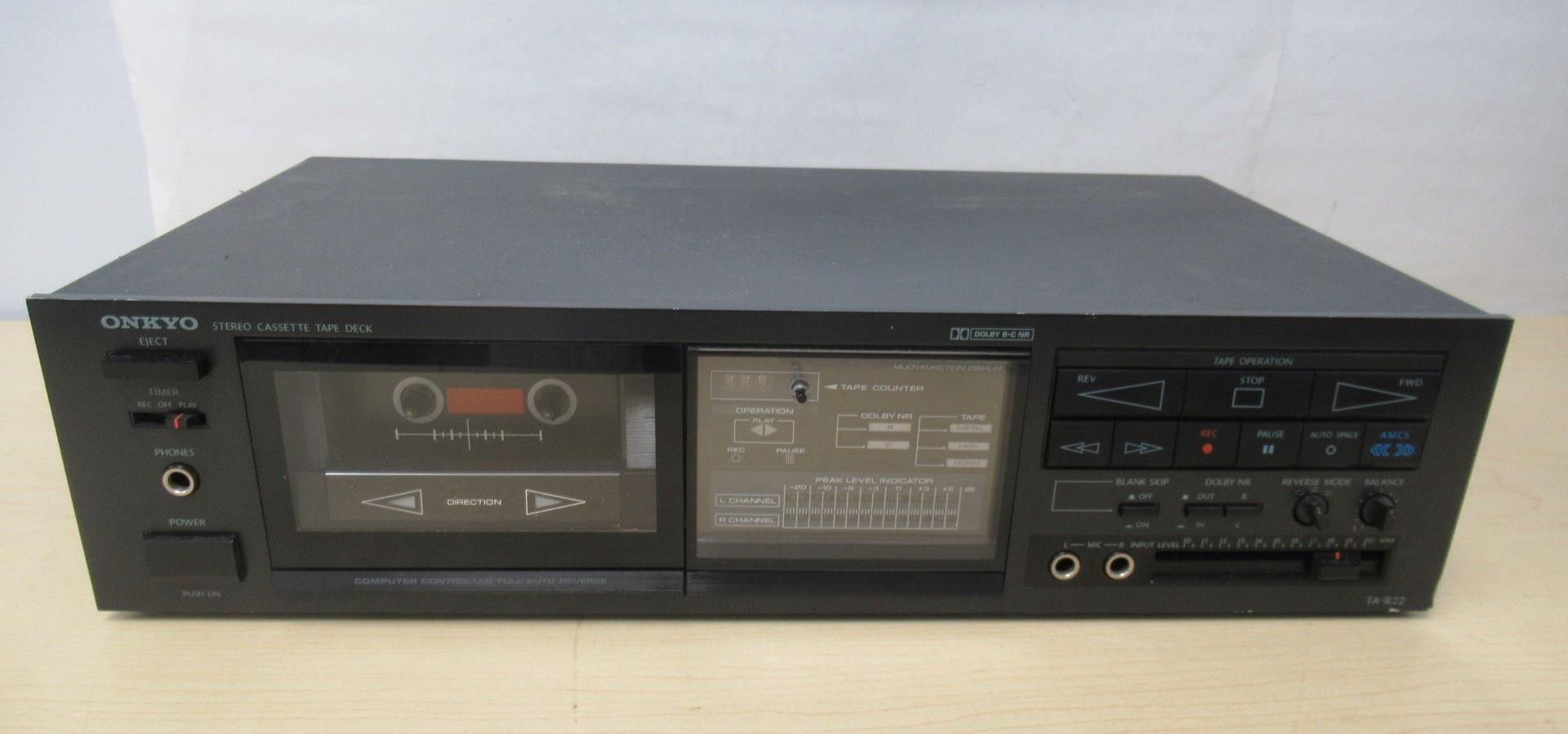 Onkyo TA-R22 Stereo Cassette Deck.