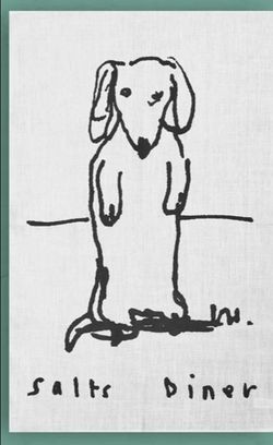 Dachshund by Hockney linen