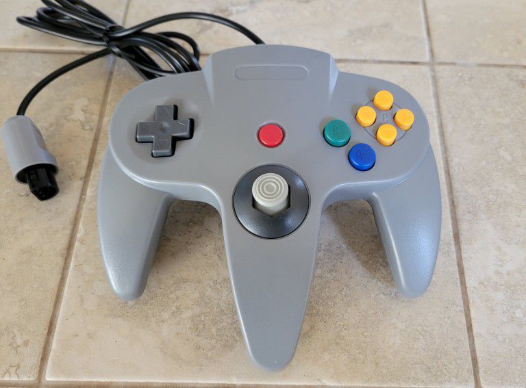 N64 Controller - Grey Gray - Nintendo 64 Joystick 