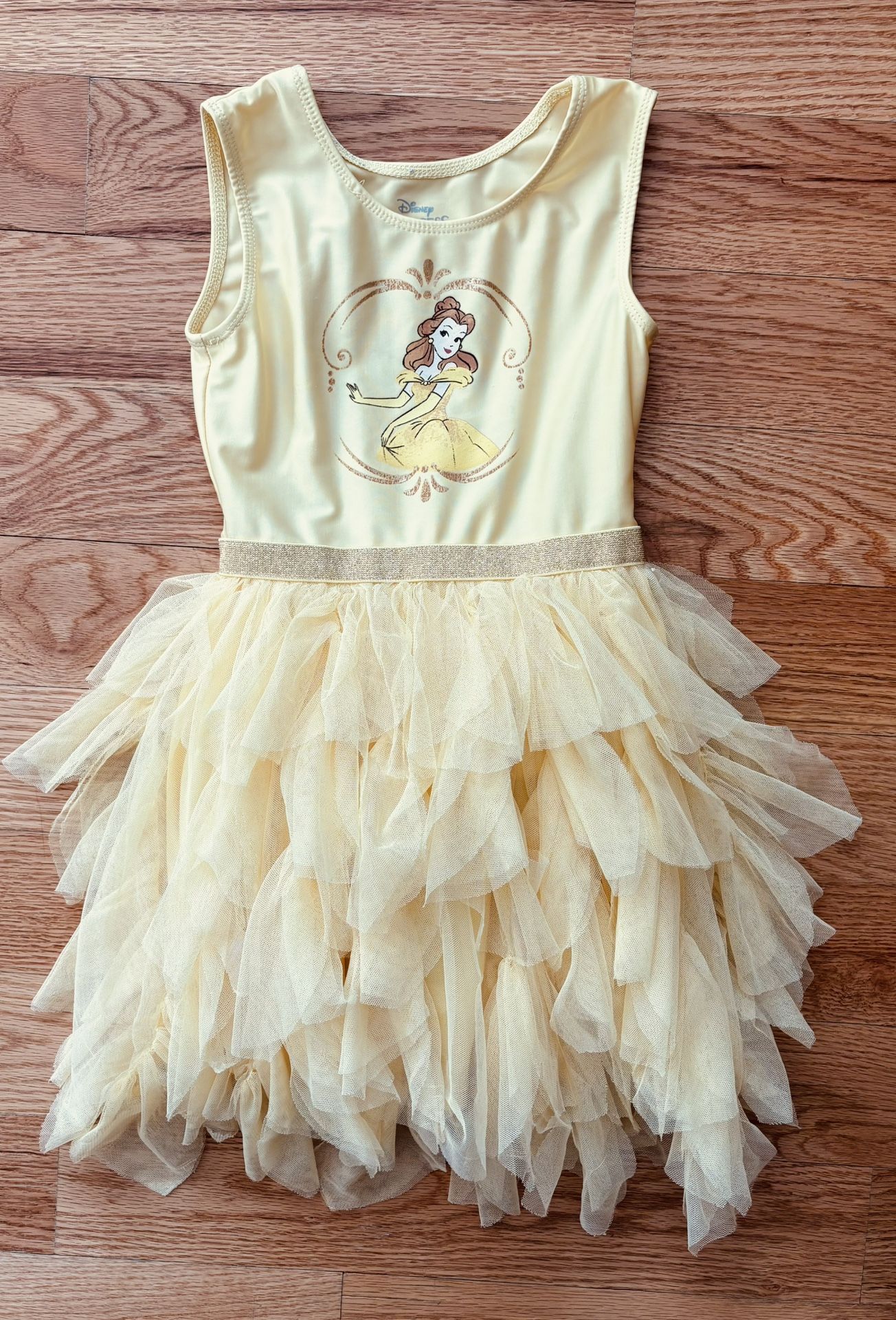 Disney Princess Belle Yellow Tulle Tutu Dress - 5T