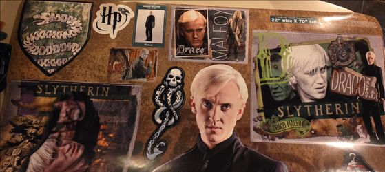 Rare Fathead Draco Malfoy Wall Decal Set 22x70 Slytherin 15pc Pristine Unused