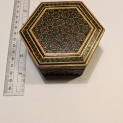 Antique Persian Hexagon Box