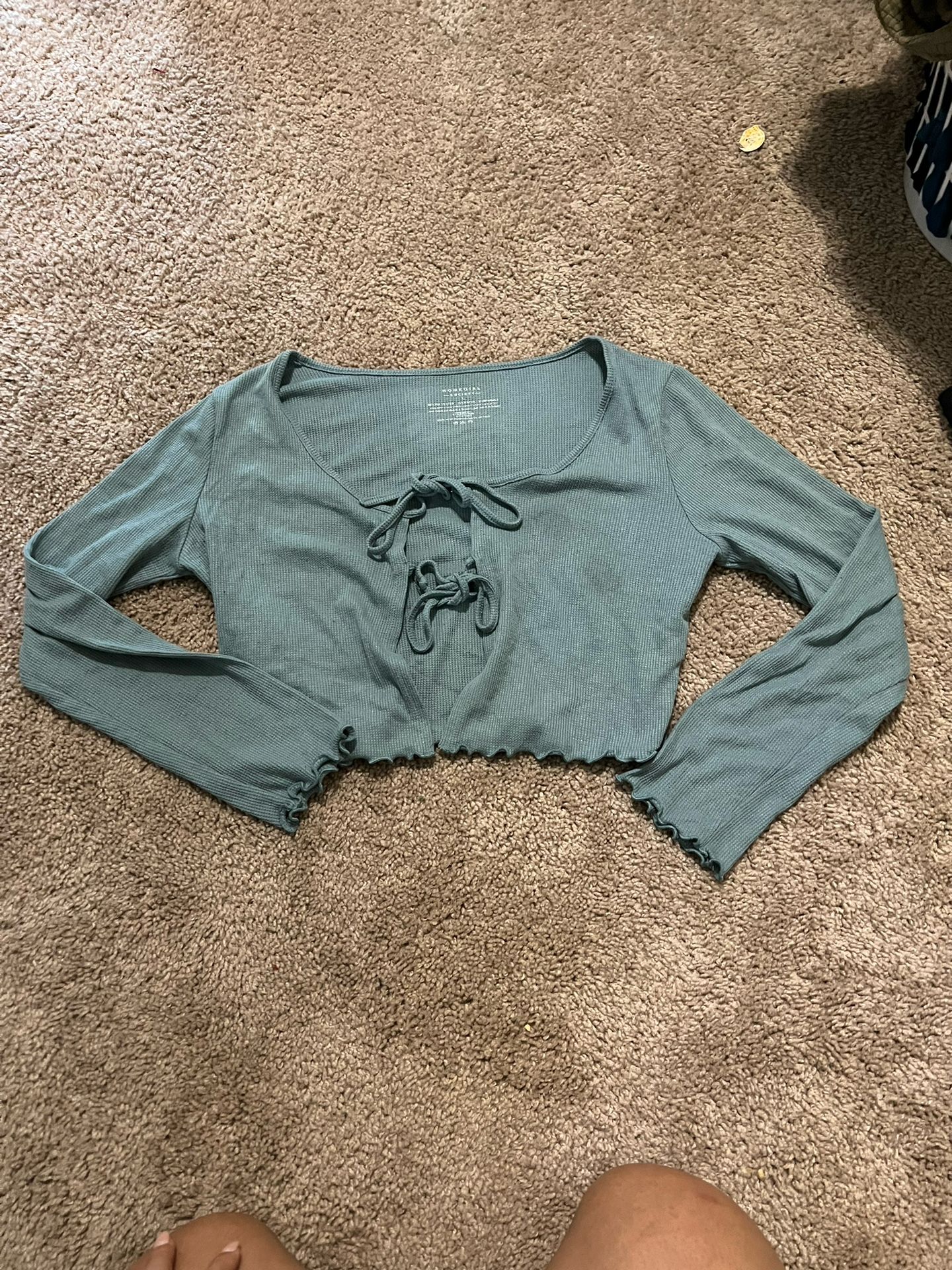 Blue cropped Shirt L