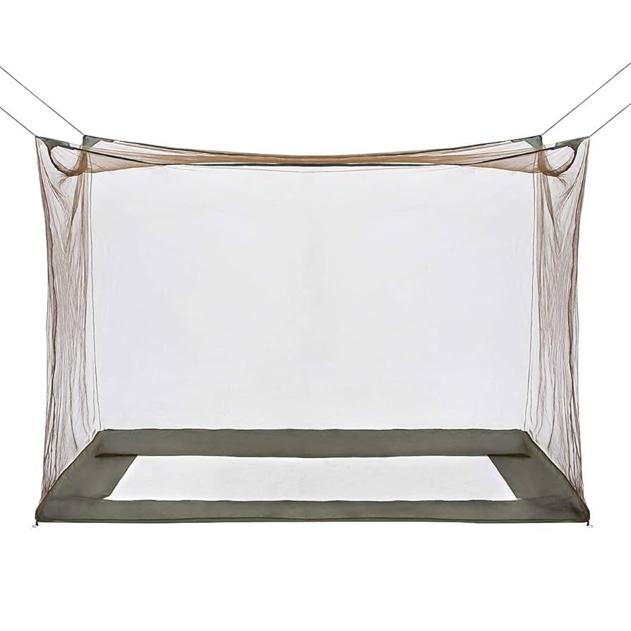 GLORYFIRE Camping Mosquito Net Four Corners Enhanced Tactical Mosquito Net Outdoor Mosquito Net Bar Olive Drab
