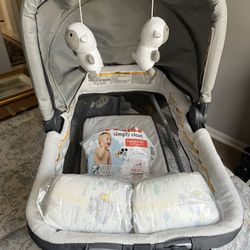 Bassinet And Newborn Diaper Bundle 