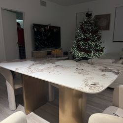 Dining Table for 6 People, 63in