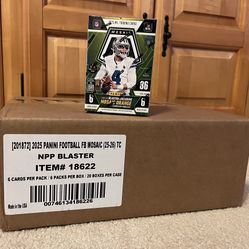 2025 Mosaic football sealed case 