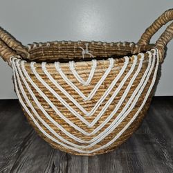 Beautiful Woven Storage Basket | Plant Basket | Laundry Basket