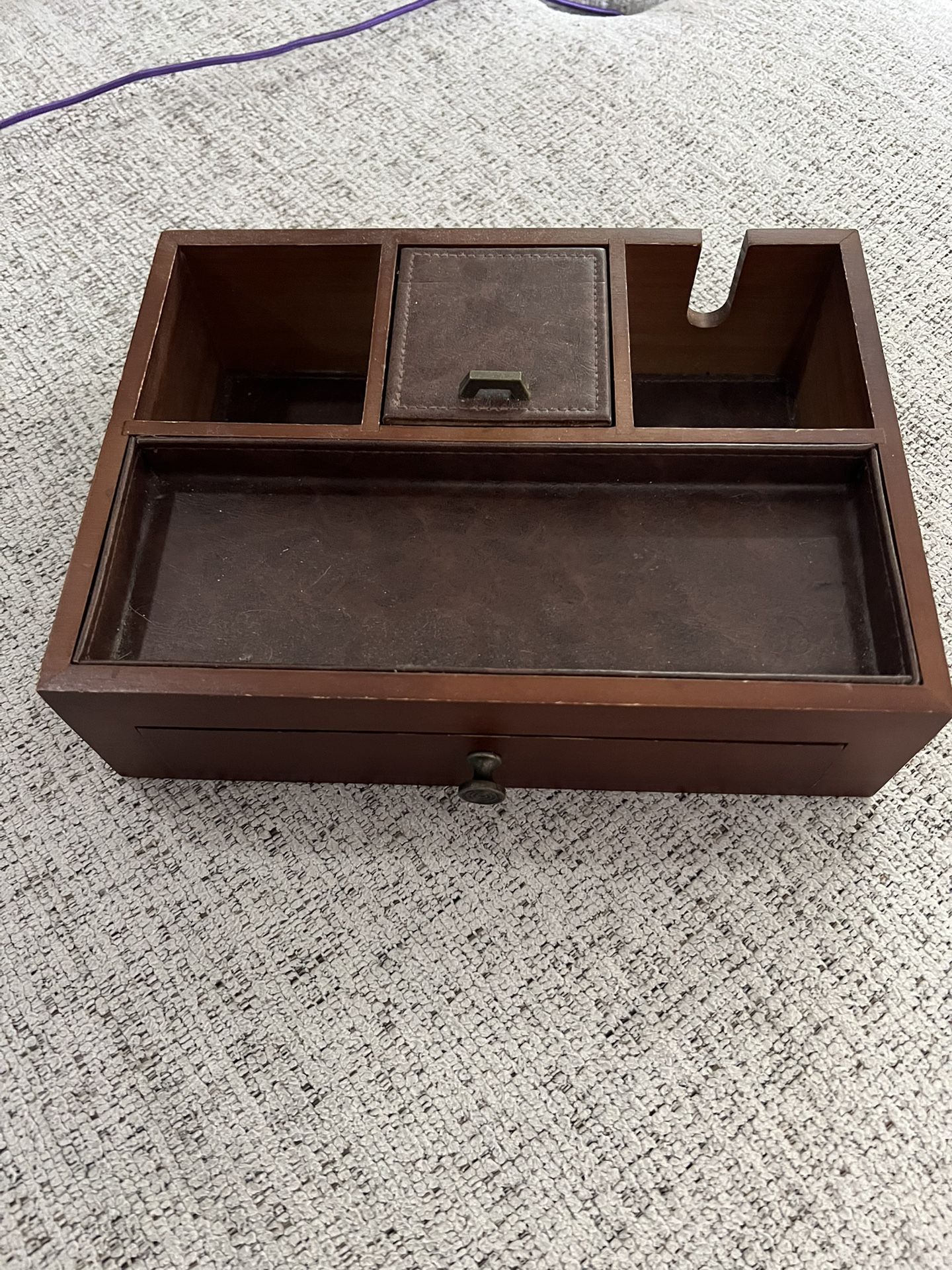 Men’s Key/Phone Charging Doc/Wallet-Change Organizer