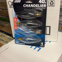 Chandelier Flame Tip Bulbs.   