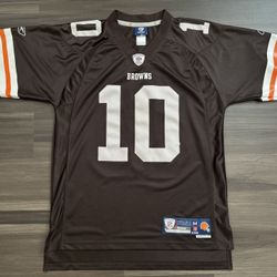 Reebok Brady Quinn Cleveland Browns #10 Stitched Jersey Size Medium +2 Length