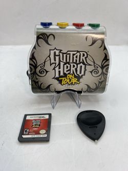 Guitar Hero On Tour Decades Nintendo DS Game & Guitar Grip w pick