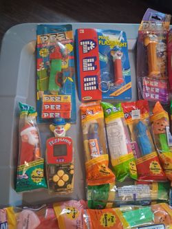 Large PEZ Candy Dispenser Collection Lot