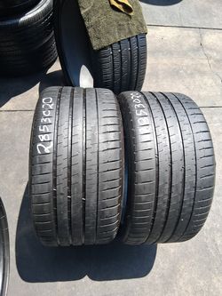 Pair 285/30/20 Michelin Pilot Sport