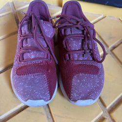 Adidas Tubular Shadow Burgundy Athletic Sport Sneakers in toddler size 11k