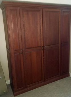 Beautiful Custom Wood Entertainment/Computer Cabinet