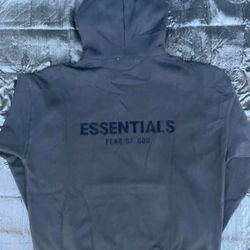 Fear of God Essentials Black Hoodie Size XS (Extra Small) – Brand New