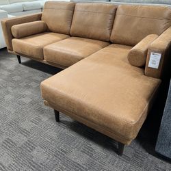 New Camel Tan Sectional Sofa 
