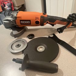Ridgid 7” 15amp Corded Angle Grinder New L