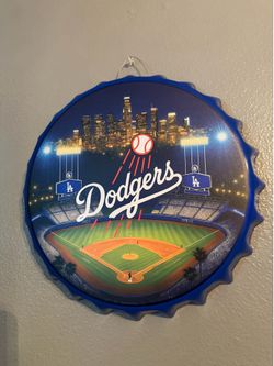 Dodgers large bottle cap 14”