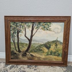 Vintage Oil Painting Signed by an artist named "d.d. Stark" & dated September 14, 1959. Sacro. Calif